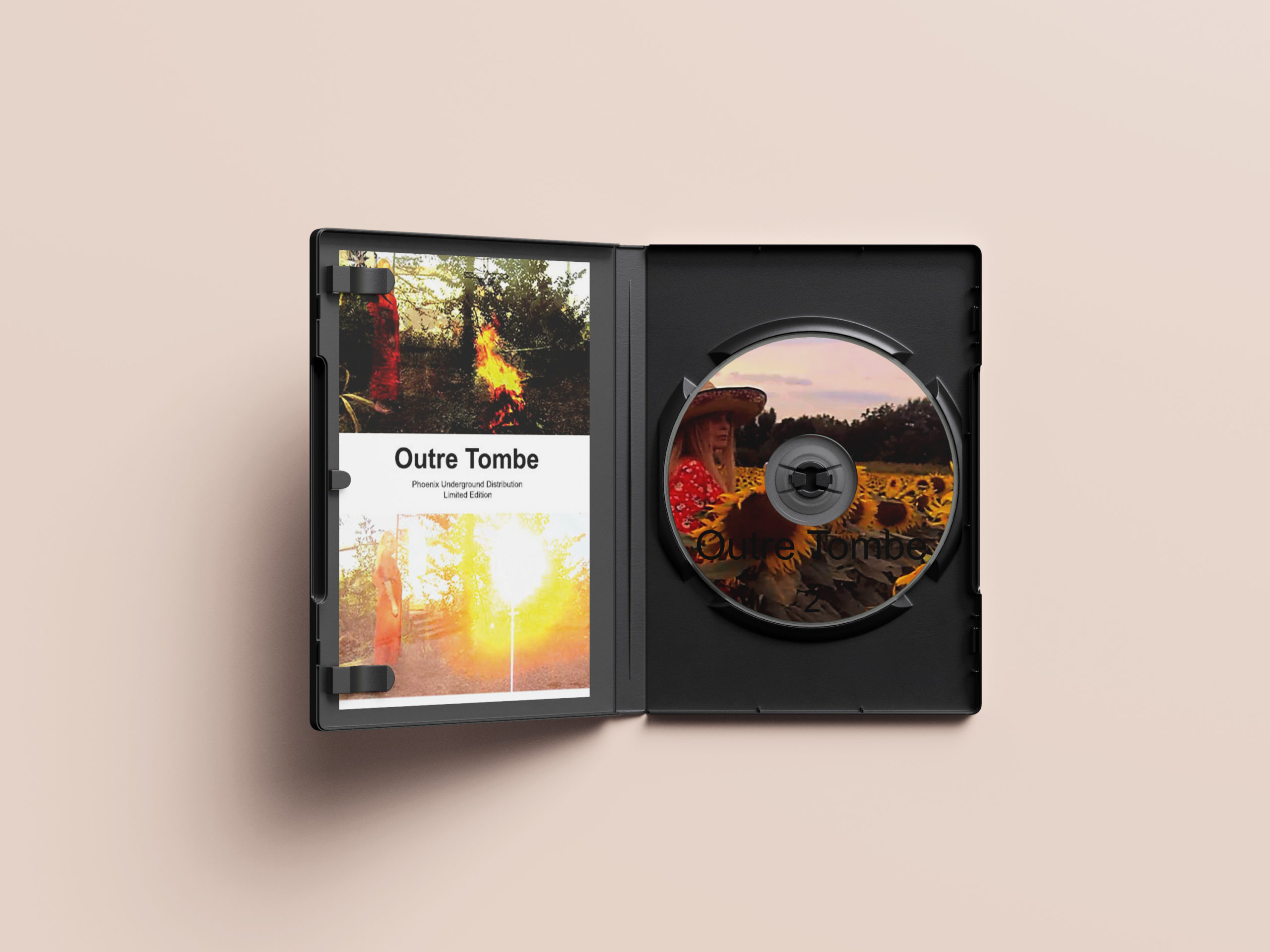 mockup outre tombe livret et dvd